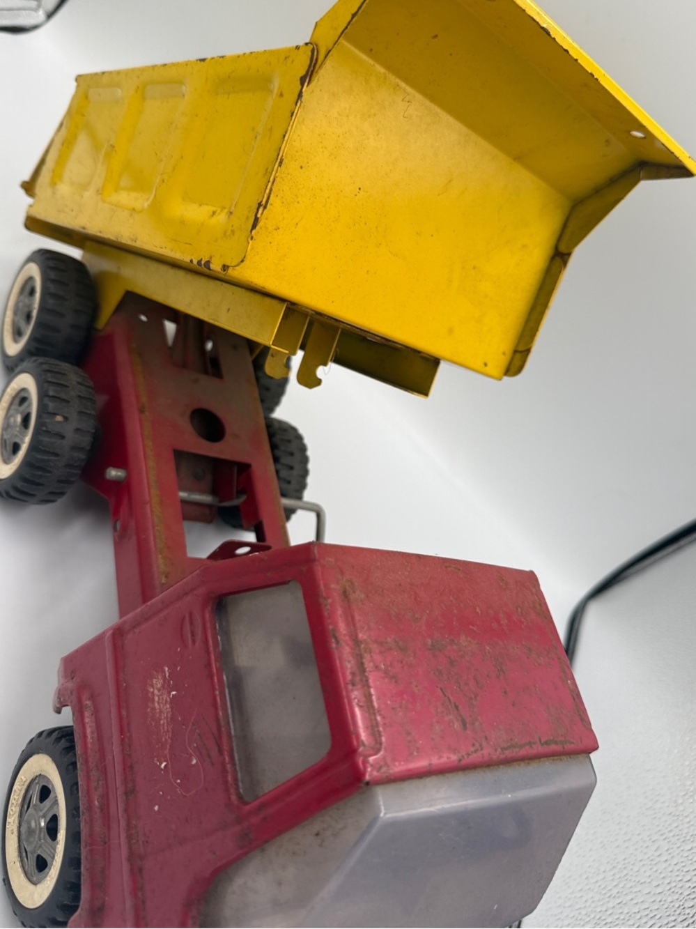 Tonka Red Cab Yellow Dump Truck